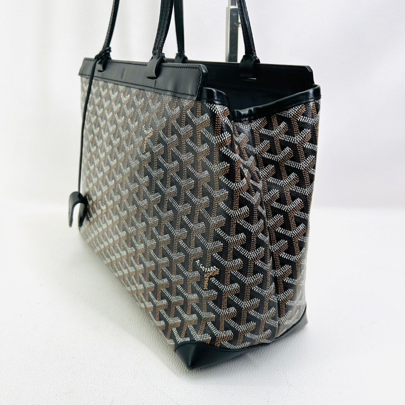 GOYARD Bellechasse BiaudeY字老花塗層帆布托特包手提購物袋-6