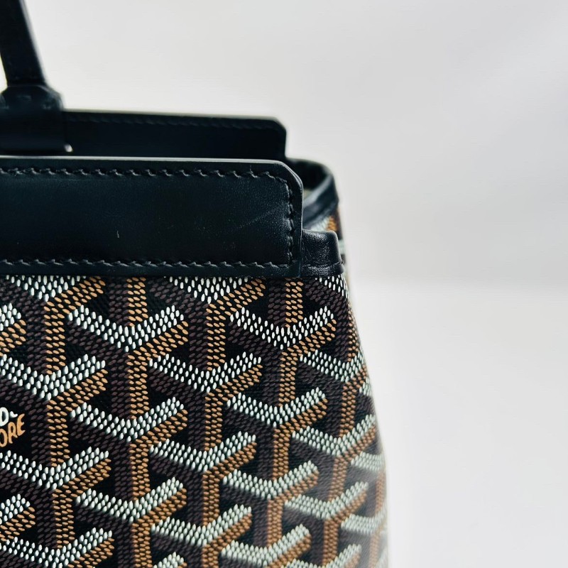 GOYARD Bellechasse BiaudeY字老花塗層帆布托特包手提購物袋-8