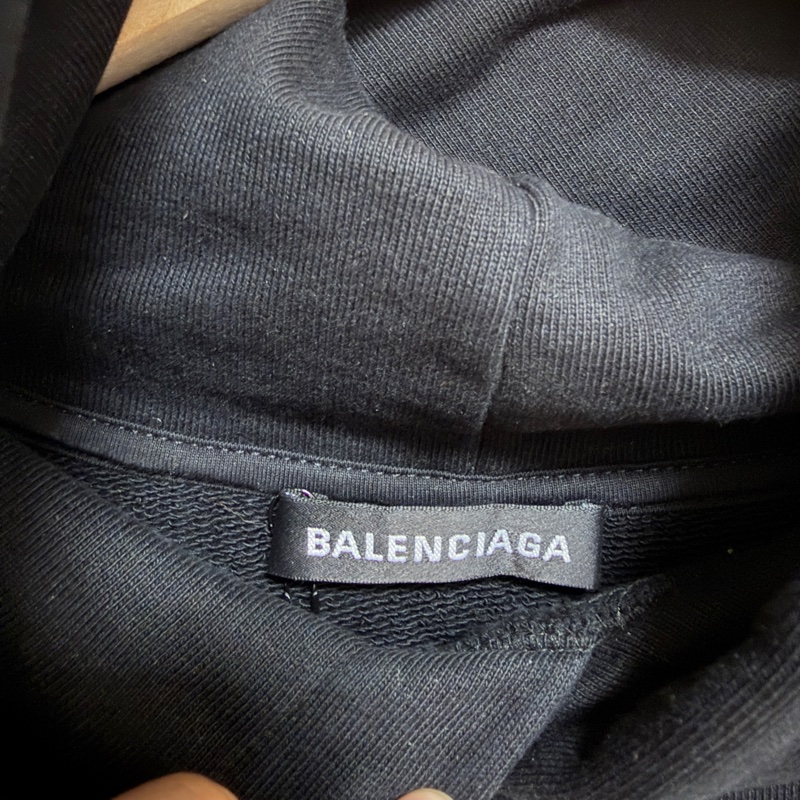 Balenciaga可樂帽T 黑色-8