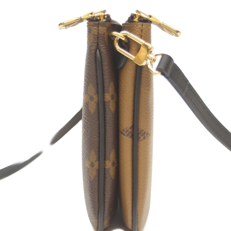 路易威登 M69203 Monogram Giant Reverse Pochette 雙拉鍊帆布女士單肩包-3