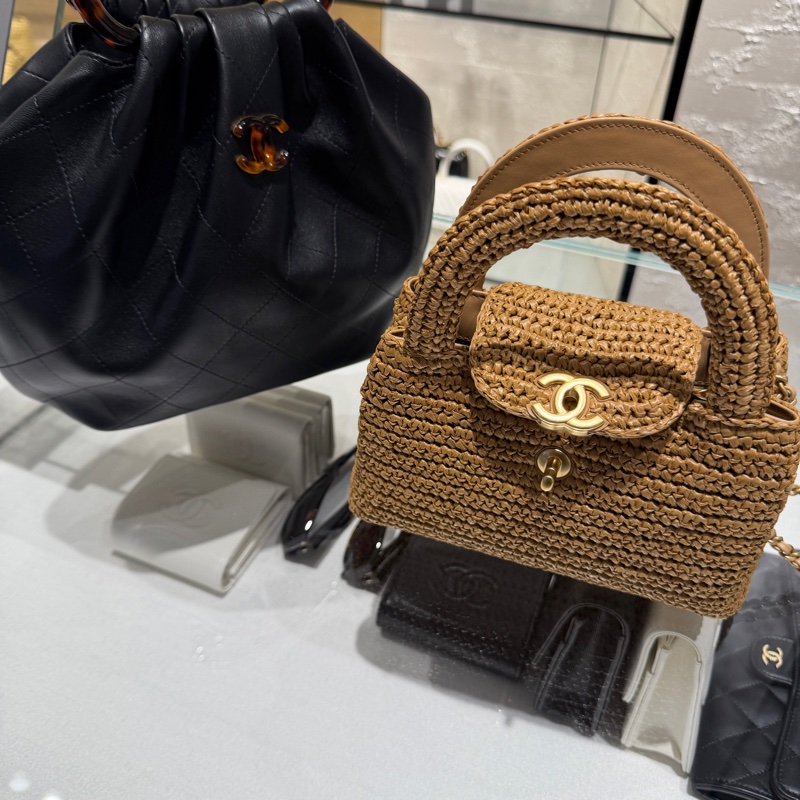 Chanel 26P 草編 Kelly包 手提包-4