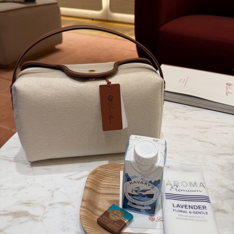 Loro Piana Travel Pouch Cashmere 內裡全皮-0