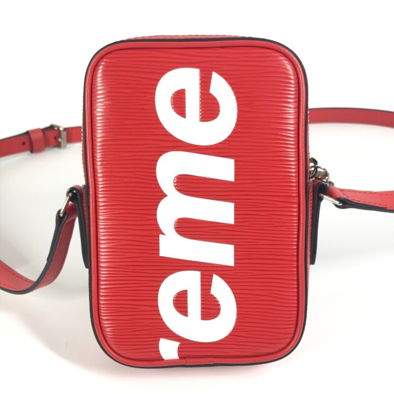 路易威登 M53434 Epi Supreme 聯名款 Danube PPM 手袋，斜背包/肩包，皮革材質，紅色，男女款-1