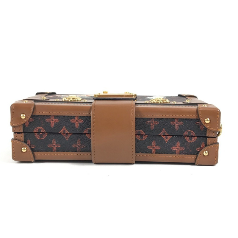 路易威登 M44407 Monogram Catgram Petite Malle NM 手拿包,雙肩背帆布款,男女通用,棕色-5