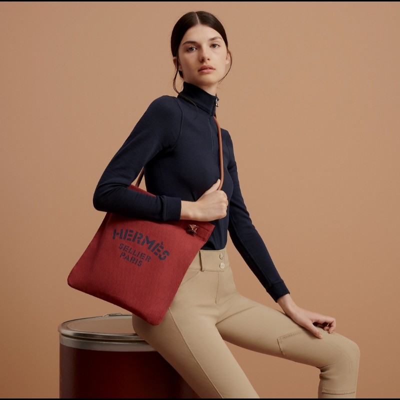 Herme's 入門款 Aline Groom帆布包-0