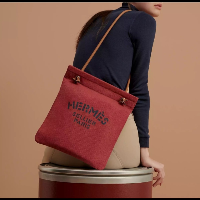 Herme's 入門款 Aline Groom帆布包-1
