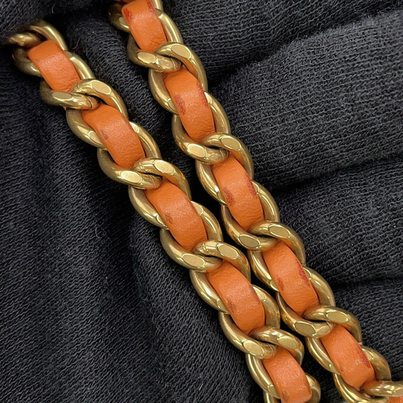 香奈兒 22 迷你 Coco Mark 羊皮手提包 AS3980 兩用-11