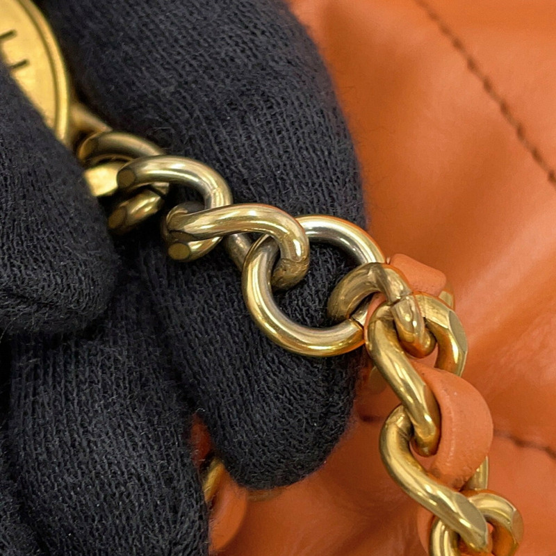 香奈兒 22 迷你 Coco Mark 羊皮手提包 AS3980 兩用-14