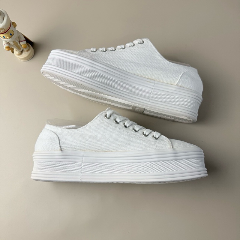 95新Celine/賽琳 純白凱旋門徽標休閒鞋 37碼-4