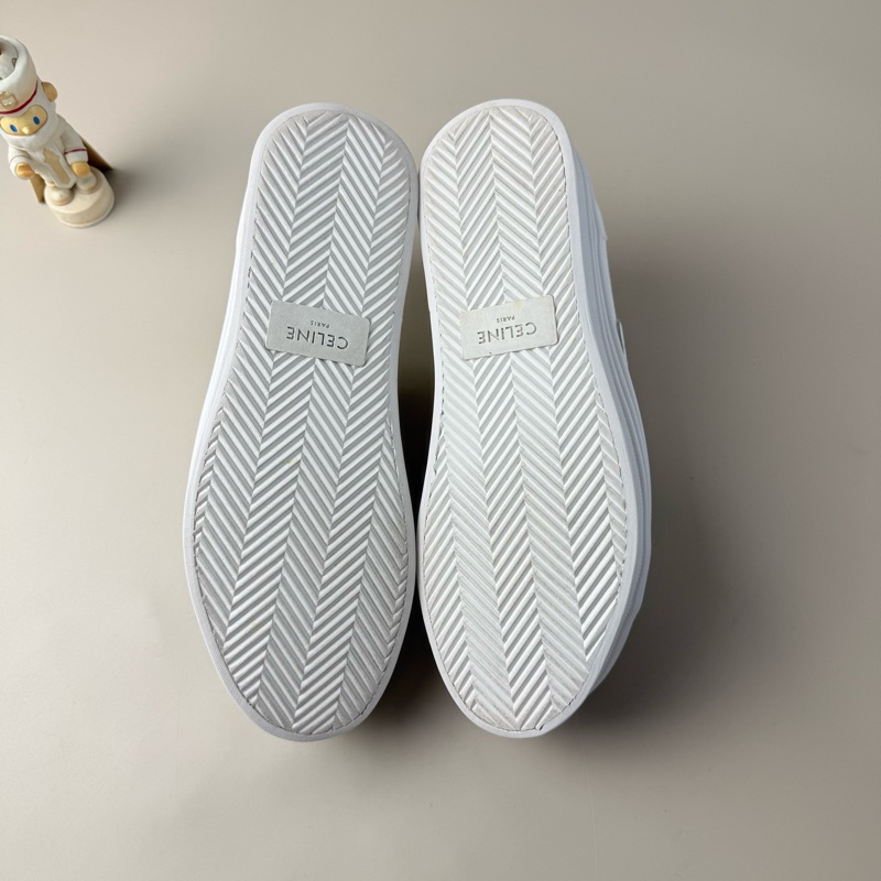 95新Celine/賽琳 純白凱旋門徽標休閒鞋 37碼-7