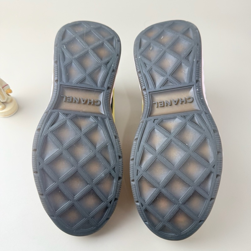 新CHANEL/香奈兒 馬卡龍雙C系帶休閒鞋 37碼-7