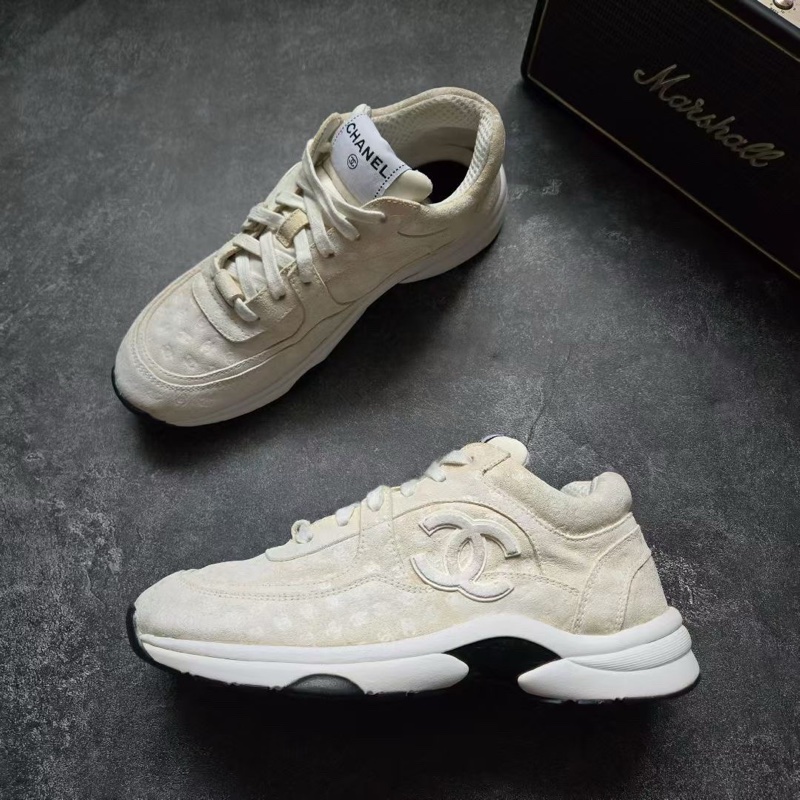 95新CHANEL香奈兒 滿印壓紋運動鞋 39碼 好成色-3