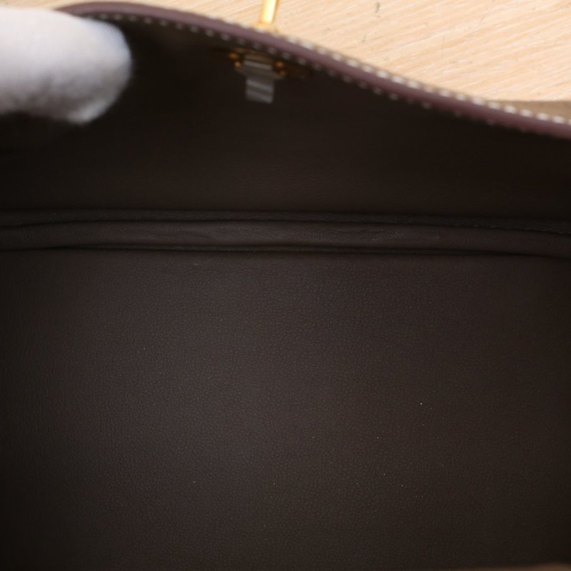 HERMES LindyMini18大象灰TC皮B刻金扣肩背包-3