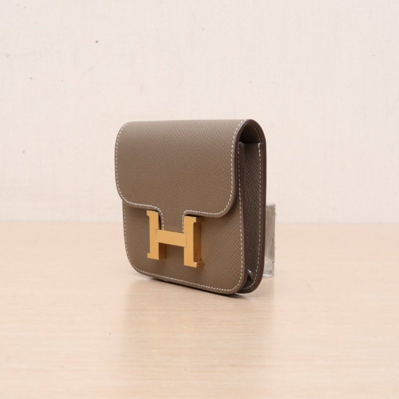 HERMES Constance康康Slim18大象灰Epsom皮Z刻金扣肩背包-2