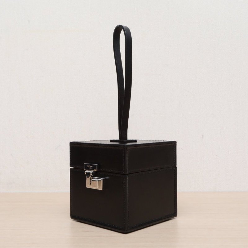 MOYNAT Vanity盒子包黑色牛皮肩背包-2