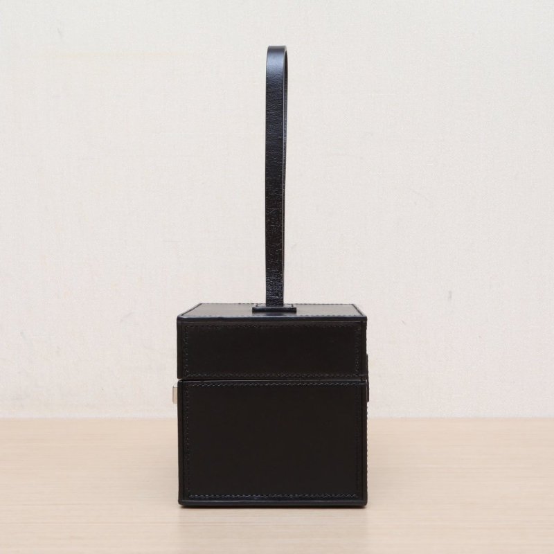 MOYNAT Vanity盒子包黑色牛皮肩背包-3