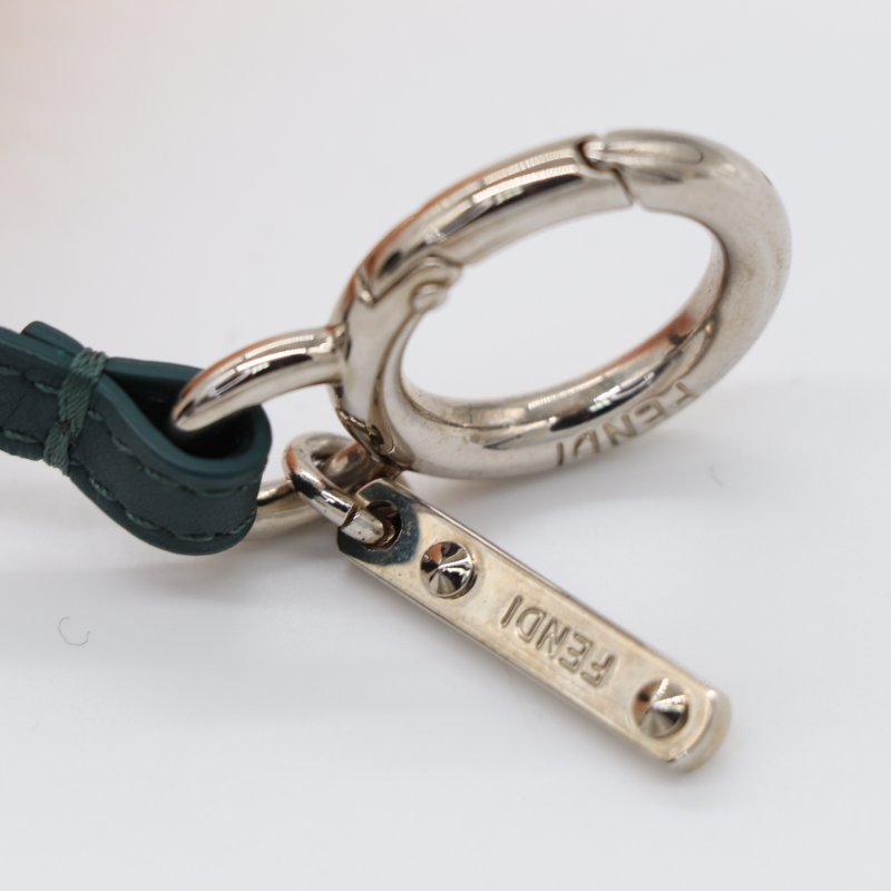 Fendi 芬迪 Monster Bag Bug Charm  藍色石榴石鑲嵌眼球 皮草鑰匙圈 吊飾 毛皮-9