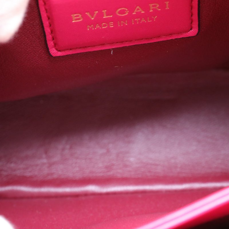 BVLGARI 拼色牛皮viper系列斜挎包16.5mini肩背包-2