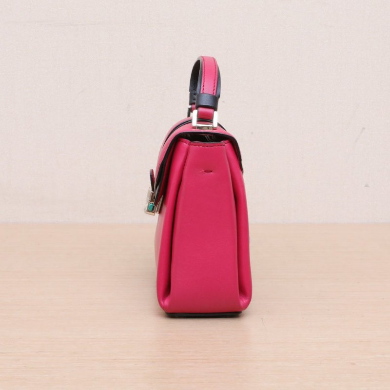 BVLGARI 拼色牛皮viper系列斜挎包16.5mini肩背包-4