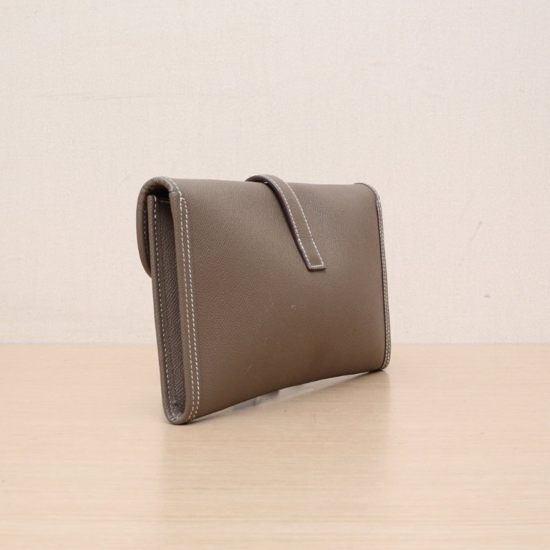 HERMES JigeElan手包2918大象灰Epsom皮框R肩背包-4