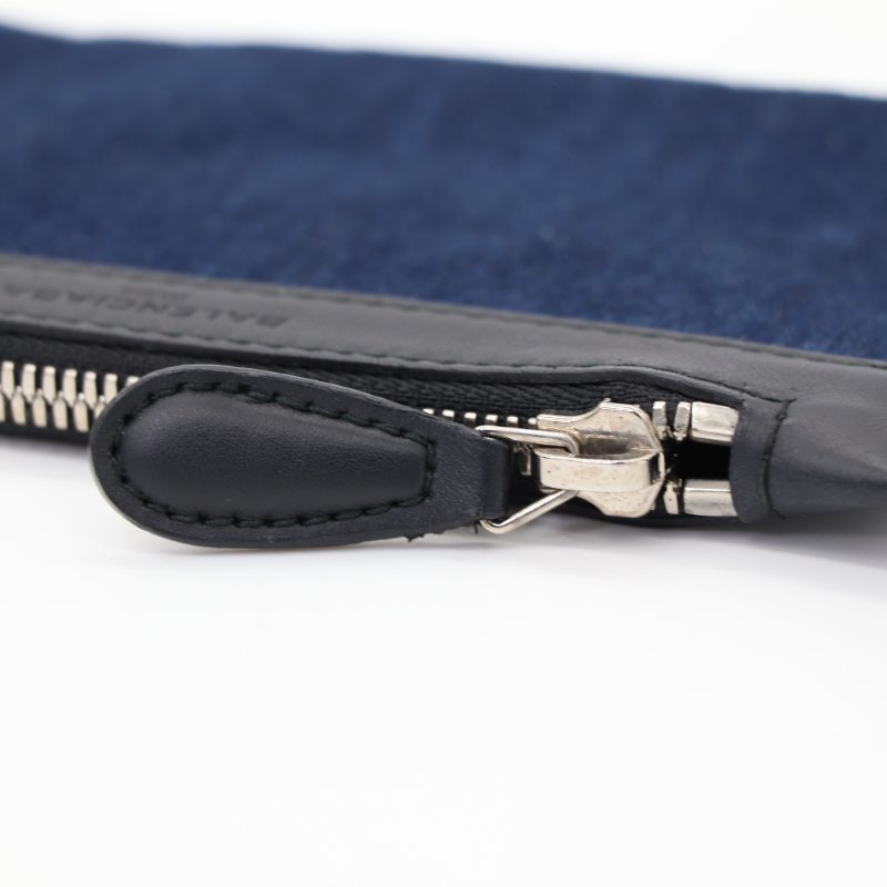 Balenciaga 巴黎世家 Navy Cabas 深藍色帆布 黑色牛皮 手提包 單肩包 托特包-10