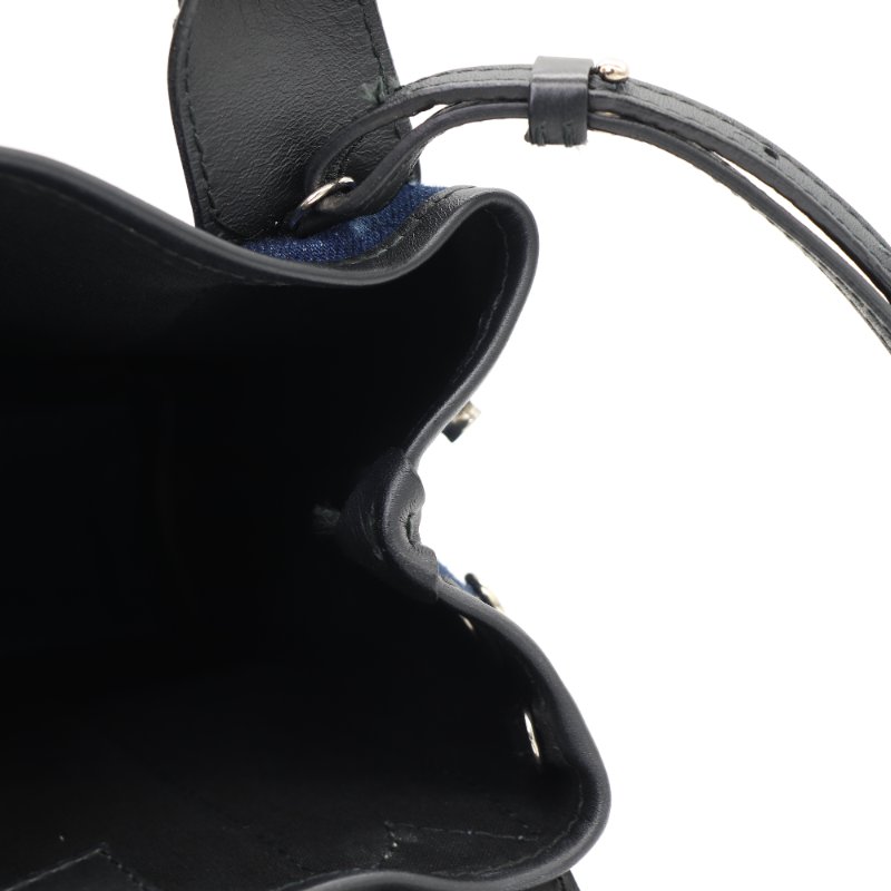 Balenciaga 巴黎世家 Navy Cabas 深藍色帆布 黑色牛皮 手提包 單肩包 托特包-13