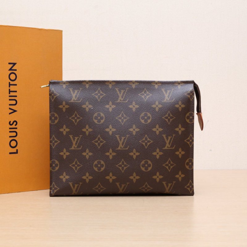 LOUIS VUITTON PocheToilette26號洗漱包老花PVC2021肩背包-0