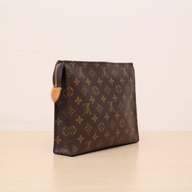 LOUIS VUITTON PocheToilette26號洗漱包老花PVC2021肩背包-4