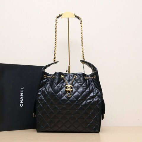 CHANEL 25BAG腋下單肩包中號40*30晶片開金扣肩背包