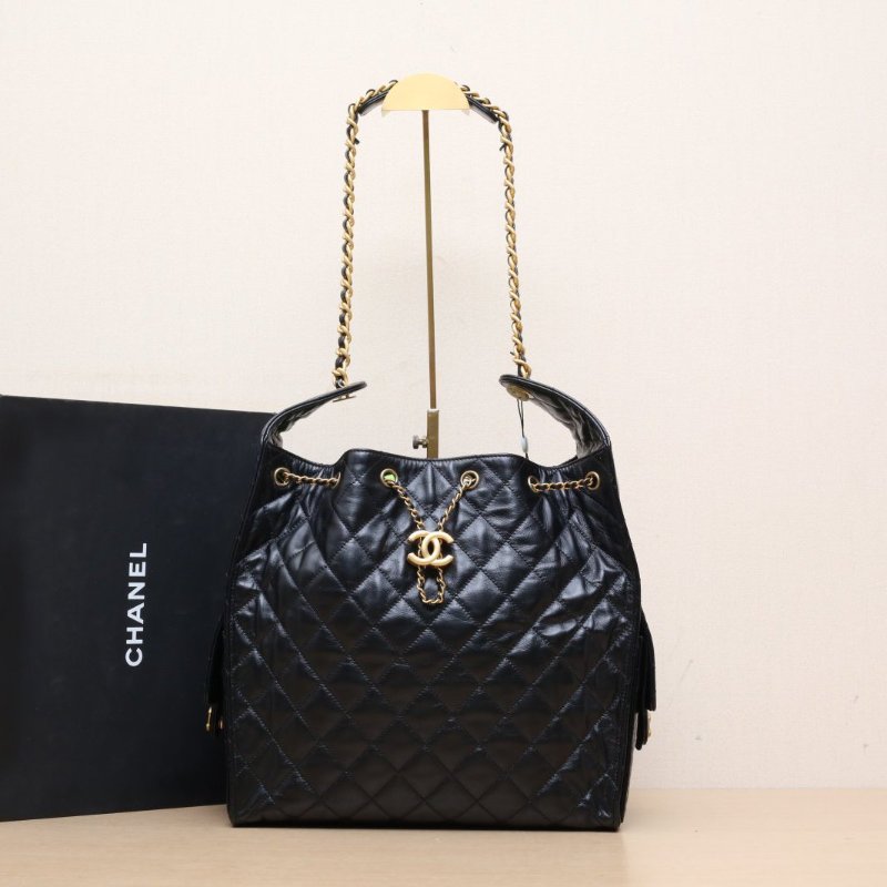 CHANEL 25BAG腋下單肩包中號40*30晶片開金扣肩背包-0