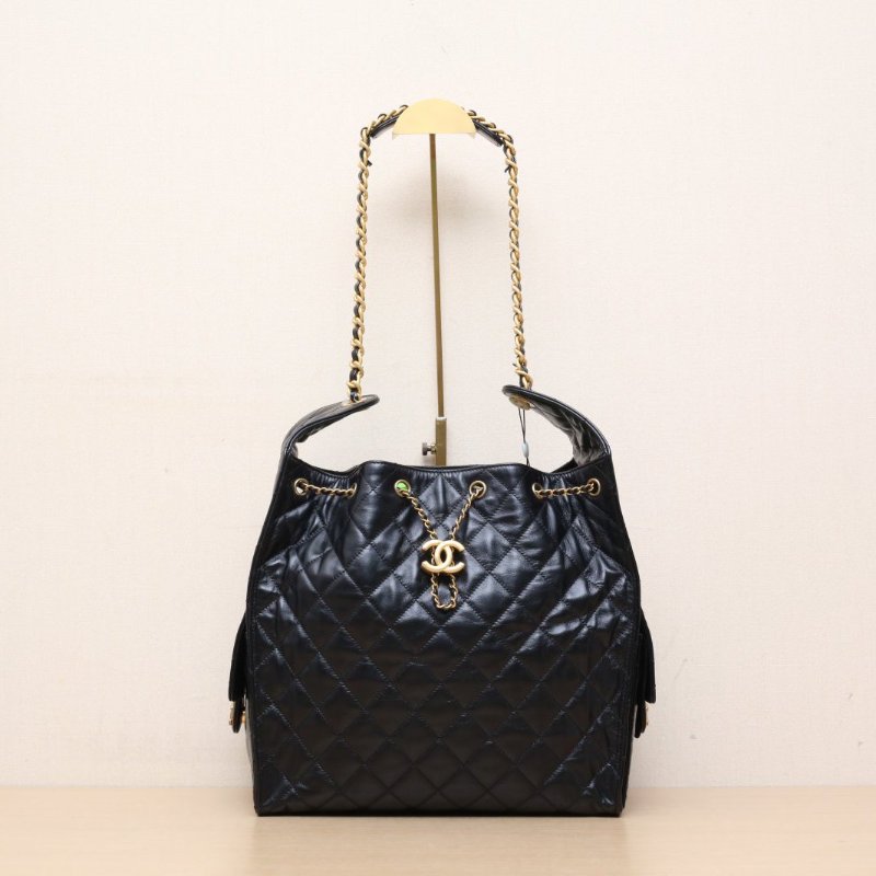 CHANEL 25BAG腋下單肩包中號40*30晶片開金扣肩背包-1
