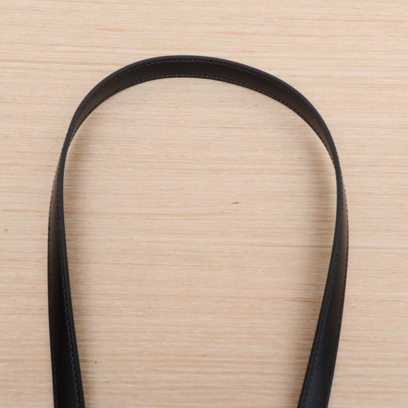 HERMES Kelly2889黑色Box皮W刻銀扣肩背包-2