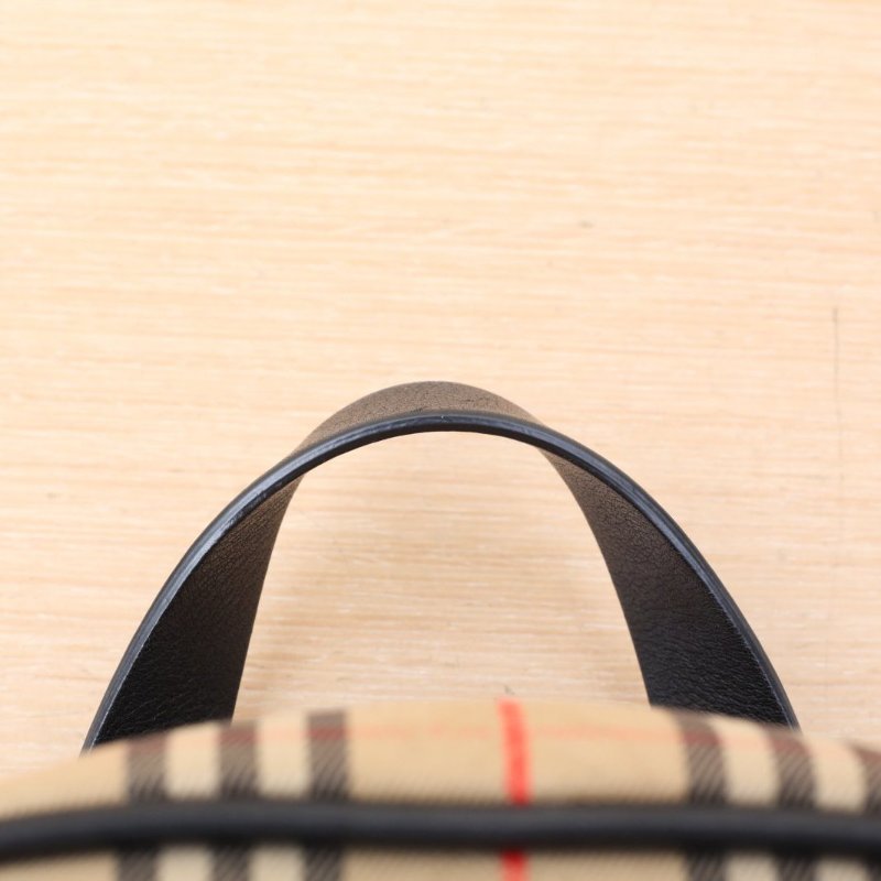 Burberry 格子帆布經典格紋雙肩包肩背包-2