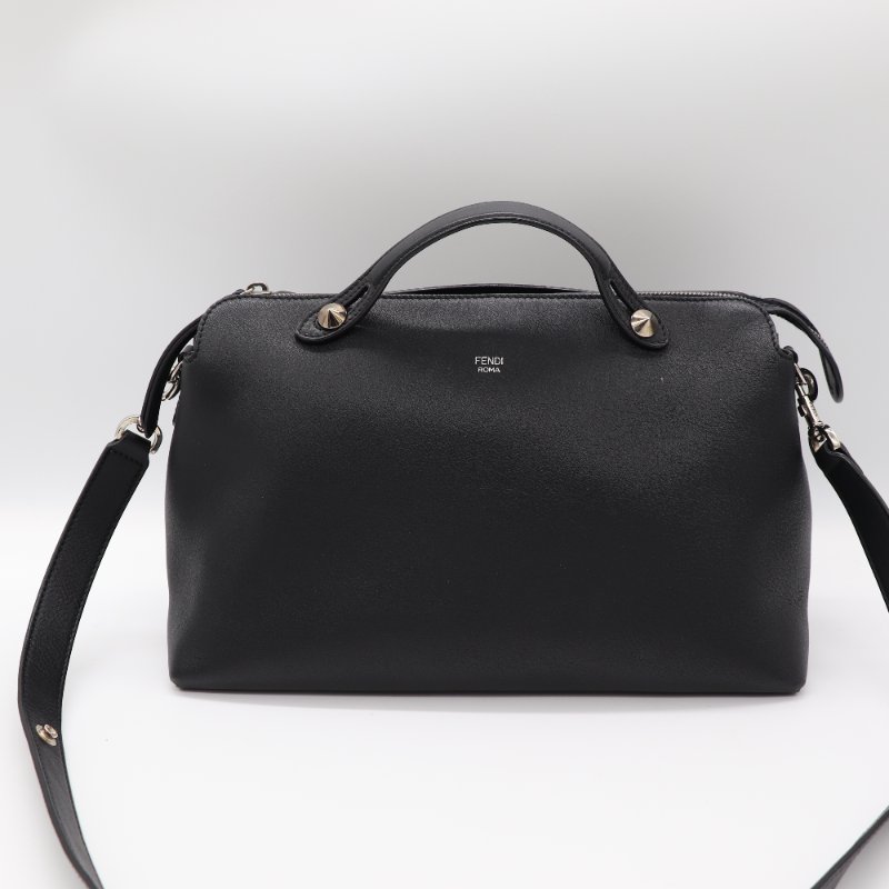 Fendi 芬迪 By the Way 黑色牛皮 手提包-0