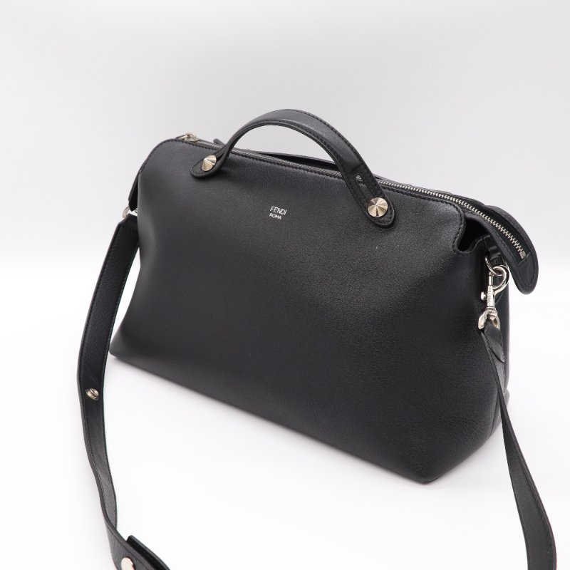 Fendi 芬迪 By the Way 黑色牛皮 手提包-1