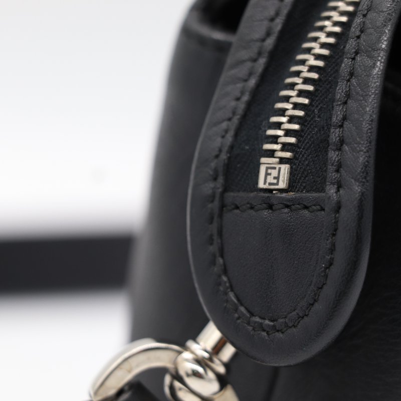 Fendi 芬迪 By the Way 黑色牛皮 手提包-7