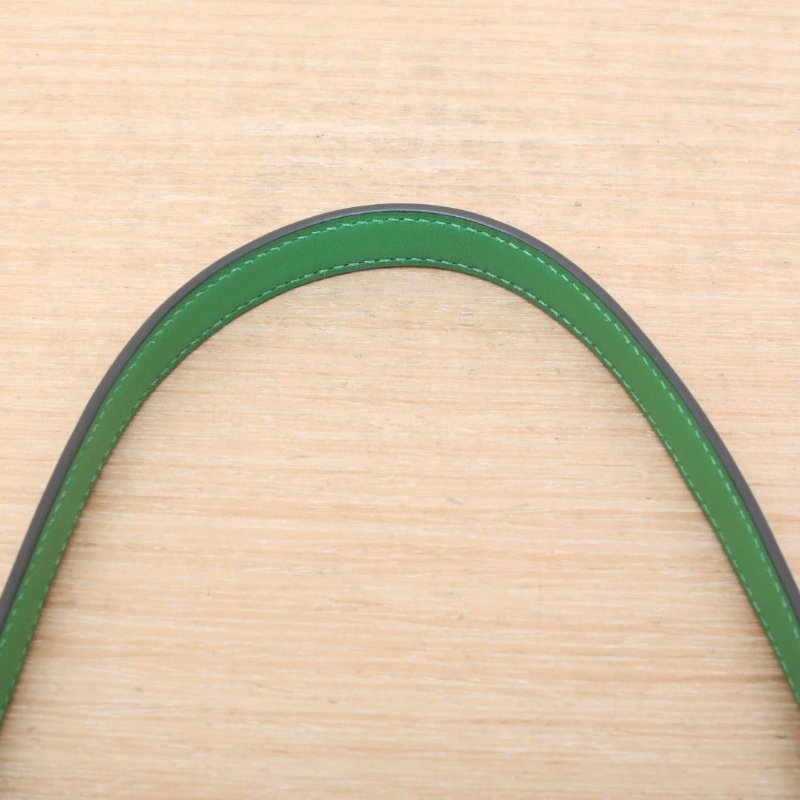 HERMES 2424291K竹子綠Togo皮Y刻金扣肩背包-2