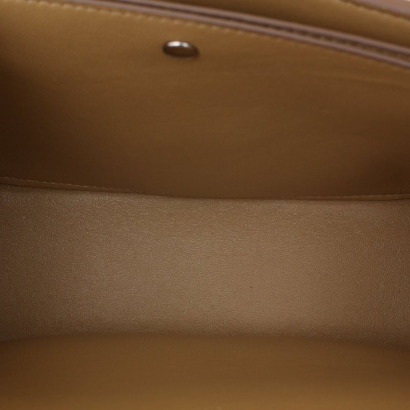 CELINE 卡其色羊皮小方包鏈條包肩背包-3