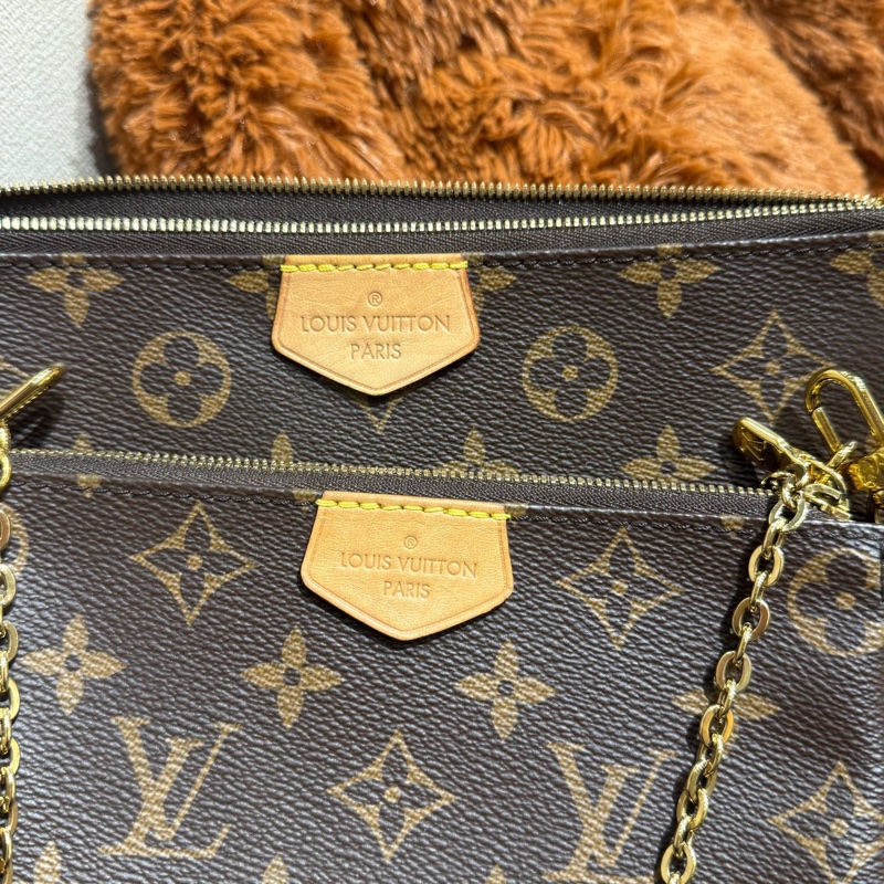 LV老花五95新合一綠色肩帶 經典款純芯片款 保存很好 五金亮內里乾淨-1