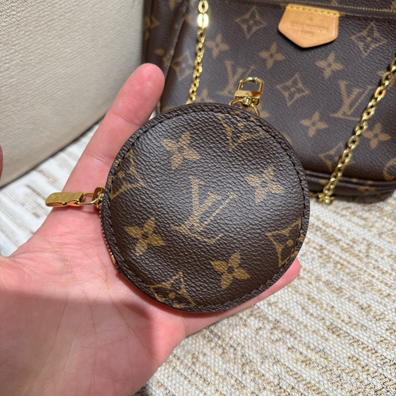 LV老花五95新合一綠色肩帶 經典款純芯片款 保存很好 五金亮內里乾淨-2