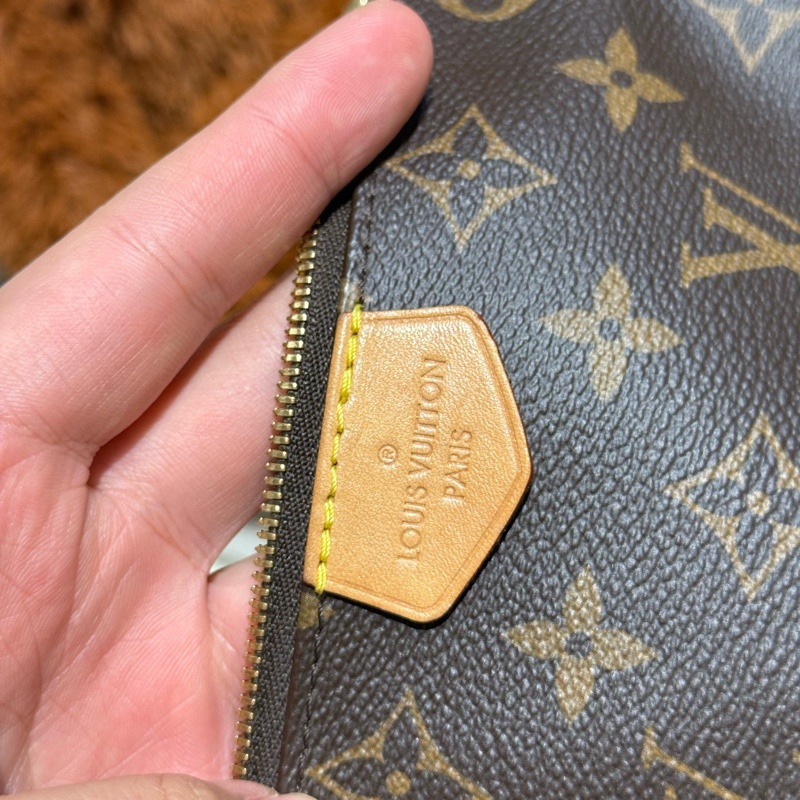 LV老花五95新合一綠色肩帶 經典款純芯片款 保存很好 五金亮內里乾淨-7