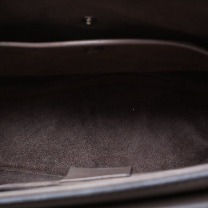 GUCCI Ladylock竹節手柄手提單肩包迷你23灰色牛皮銀扣肩背包-2