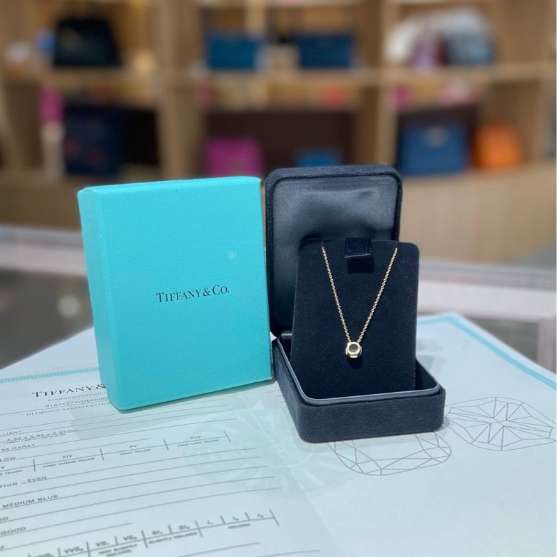 Tiffany & Co 蒂芙尼Bezet吊坠项链-1