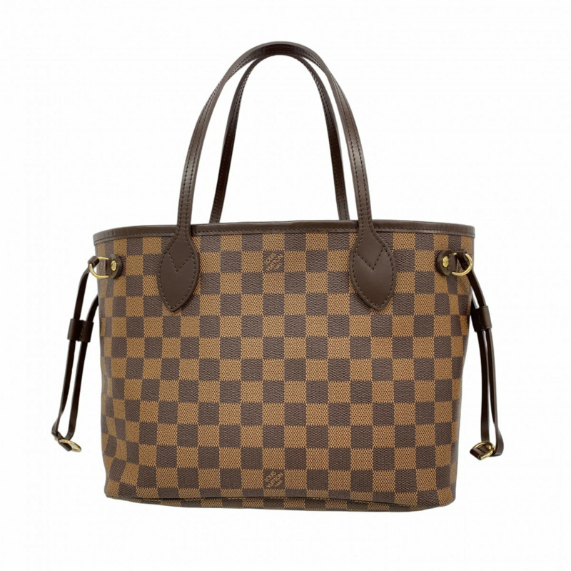 路易威登 Damier Neverfull PM 手提包 N51109 Ebene 女士款-0
