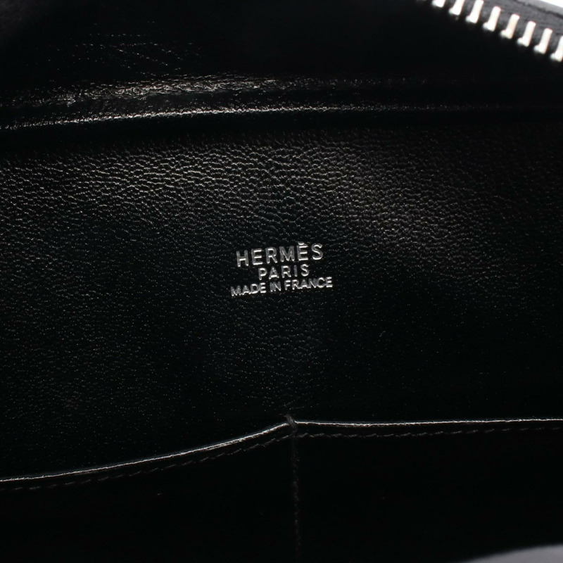 愛馬仕 Plume 28 手提包,盒式小牛皮,黑色,二手,女士,帶五金配件-3