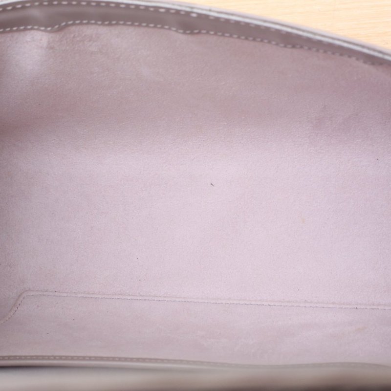 LOUIS VUITTON 灰色EPI水波紋牛皮2001Vintage圓桶手提包腋下包肩背包-2