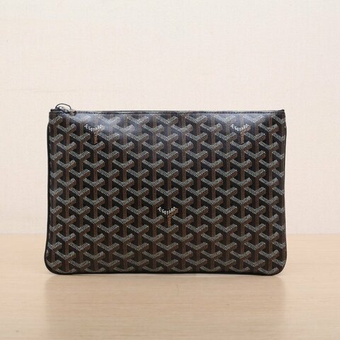 GOYARD 黑色PVC洗漱包手拿包肩背包