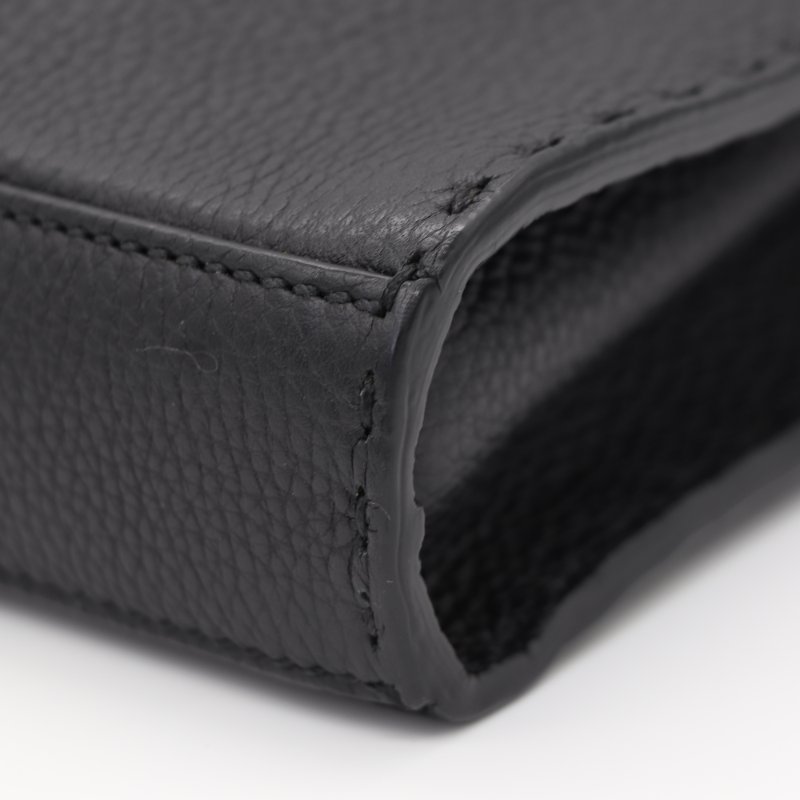 專櫃價超高手工系列 ♥️ Fendi 芬迪 Monster Peekaboo Fit 黑色牛皮 手縫 手提包 斜挎包-5