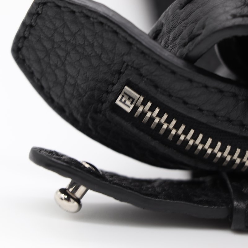 專櫃價超高手工系列 ♥️ Fendi 芬迪 Monster Peekaboo Fit 黑色牛皮 手縫 手提包 斜挎包-7