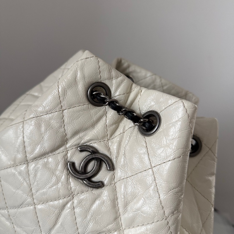 ✨Chanel 黑白熊貓 小號 流浪背包 🐼 99新無保卡 自用划算-5